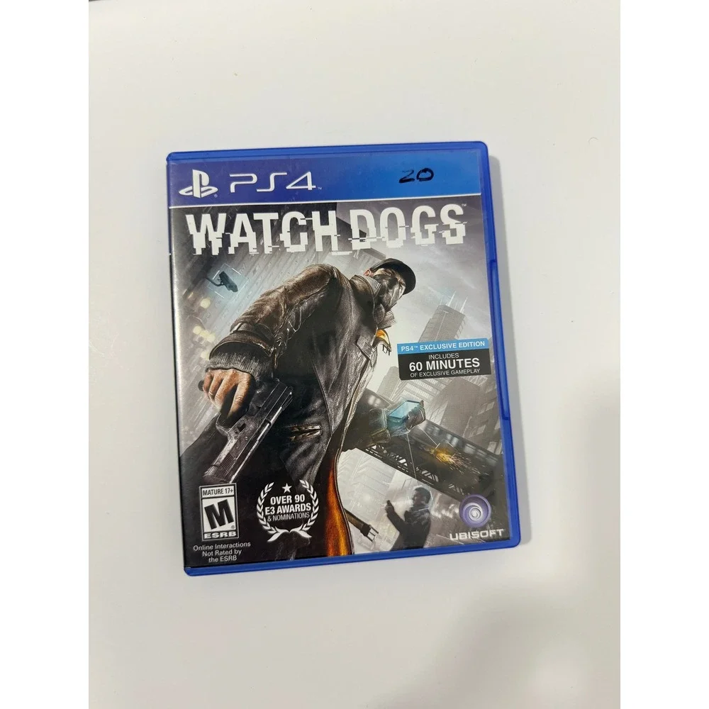 Ubisoft Watch Dogs Video Game PS4 Blue Good PlayStation 4 Exclusive Edition
